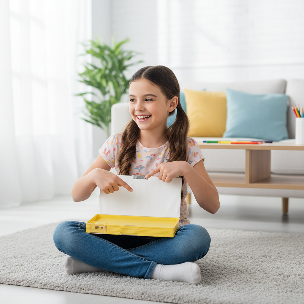 Nice Day Penguin Lock Pencil Box