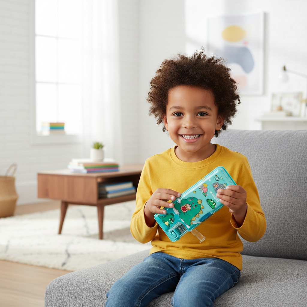 Cosmic Adventure Rocket Lock Pencil Box