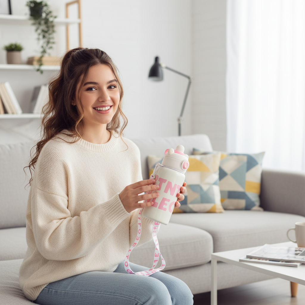 Cotton Candy Bear Sipper Bottle