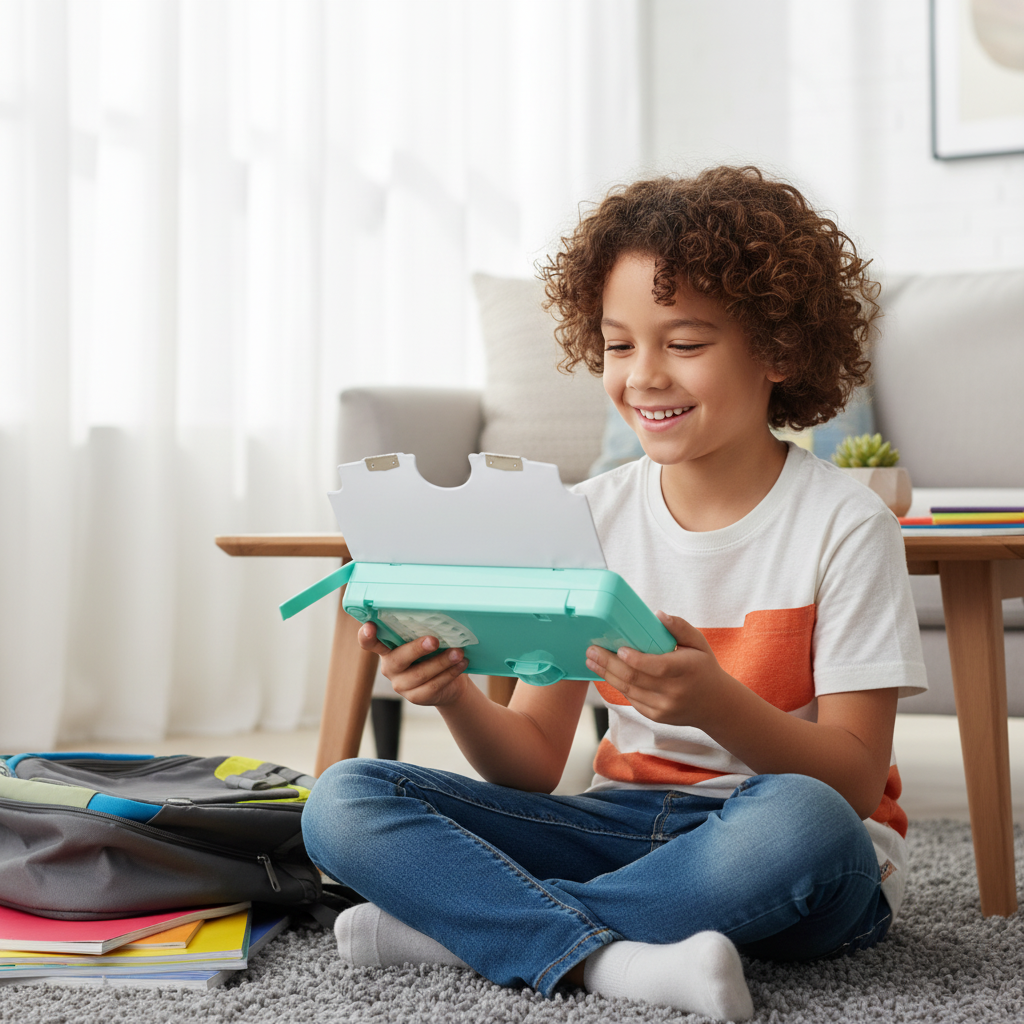 Space Mission Astronaut Lock Pencil Box