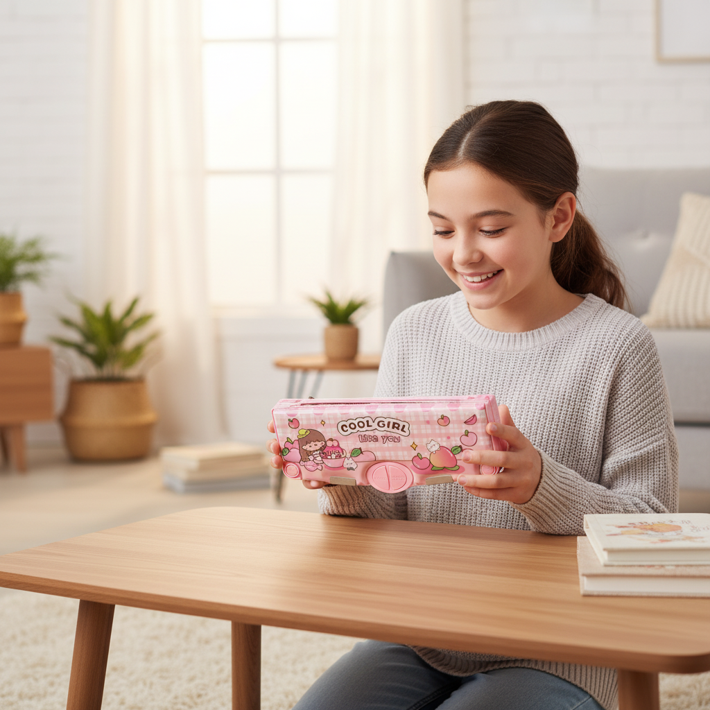 Space Mission Astronaut Lock Pencil Box