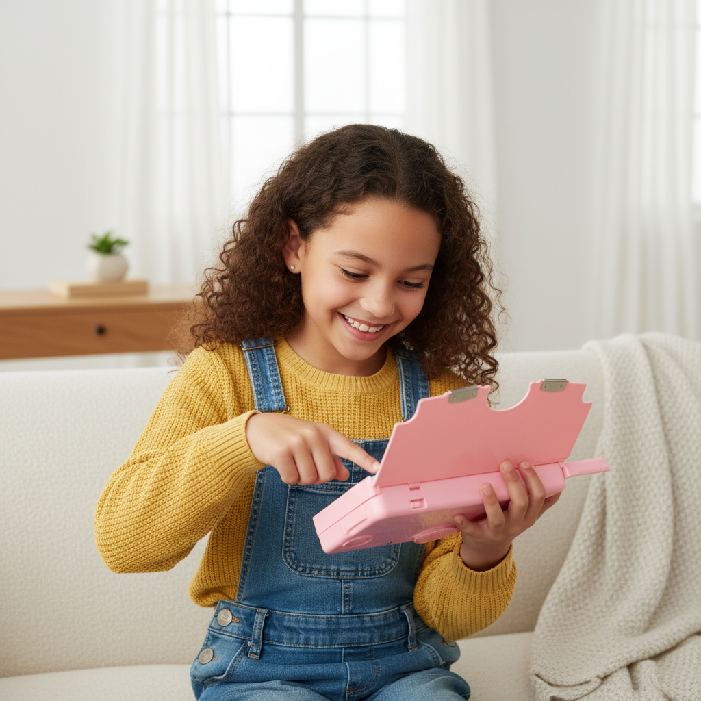 Happy Unicorn Utility Pencil Box with Sharpener
