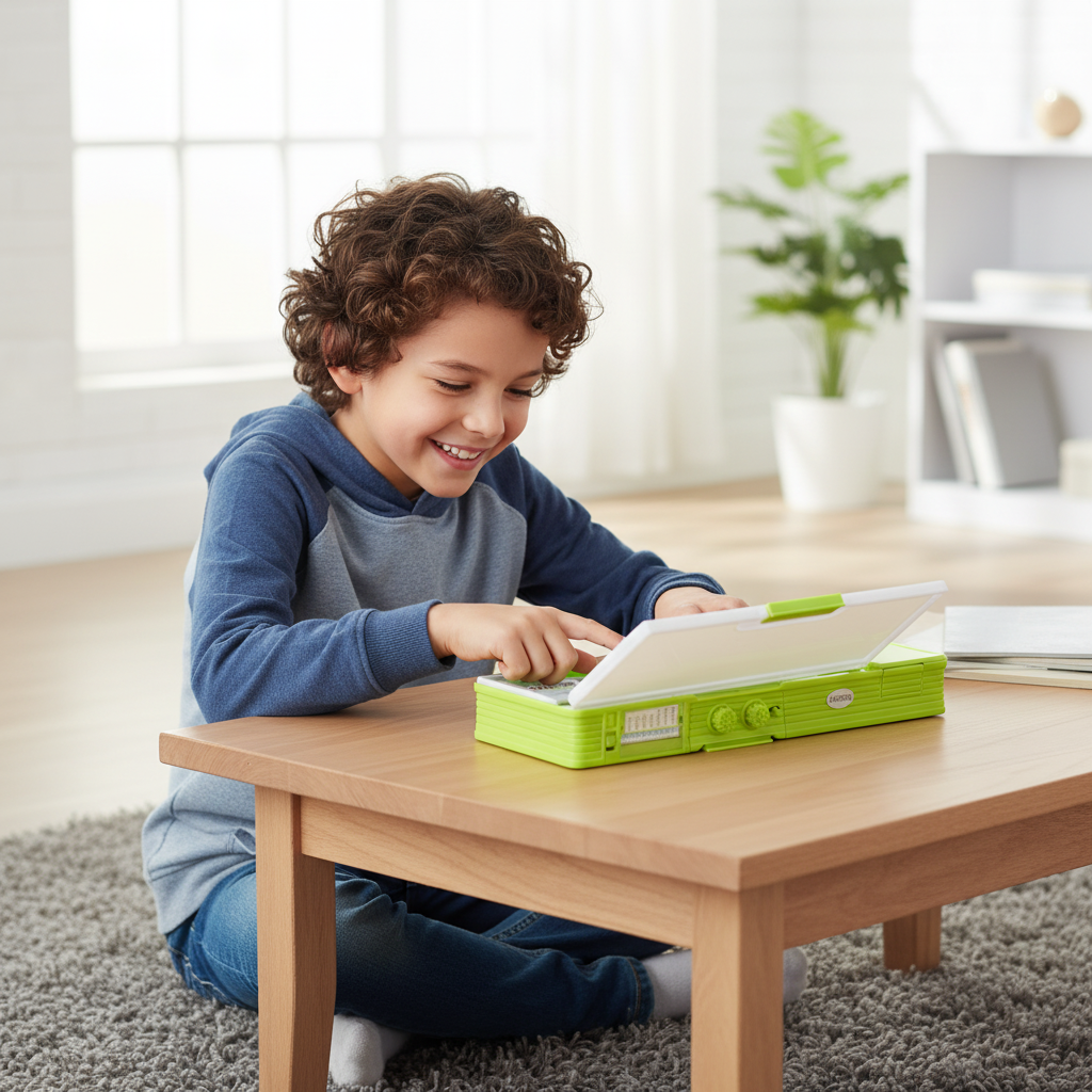 Smiley Dino Garden Lock Pencil Box