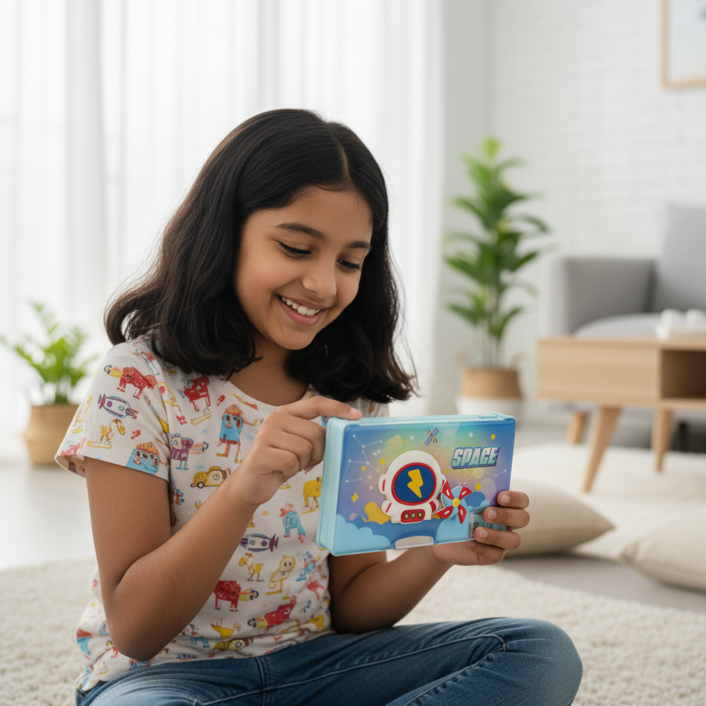 Nice Day Penguin Lock Pencil Box