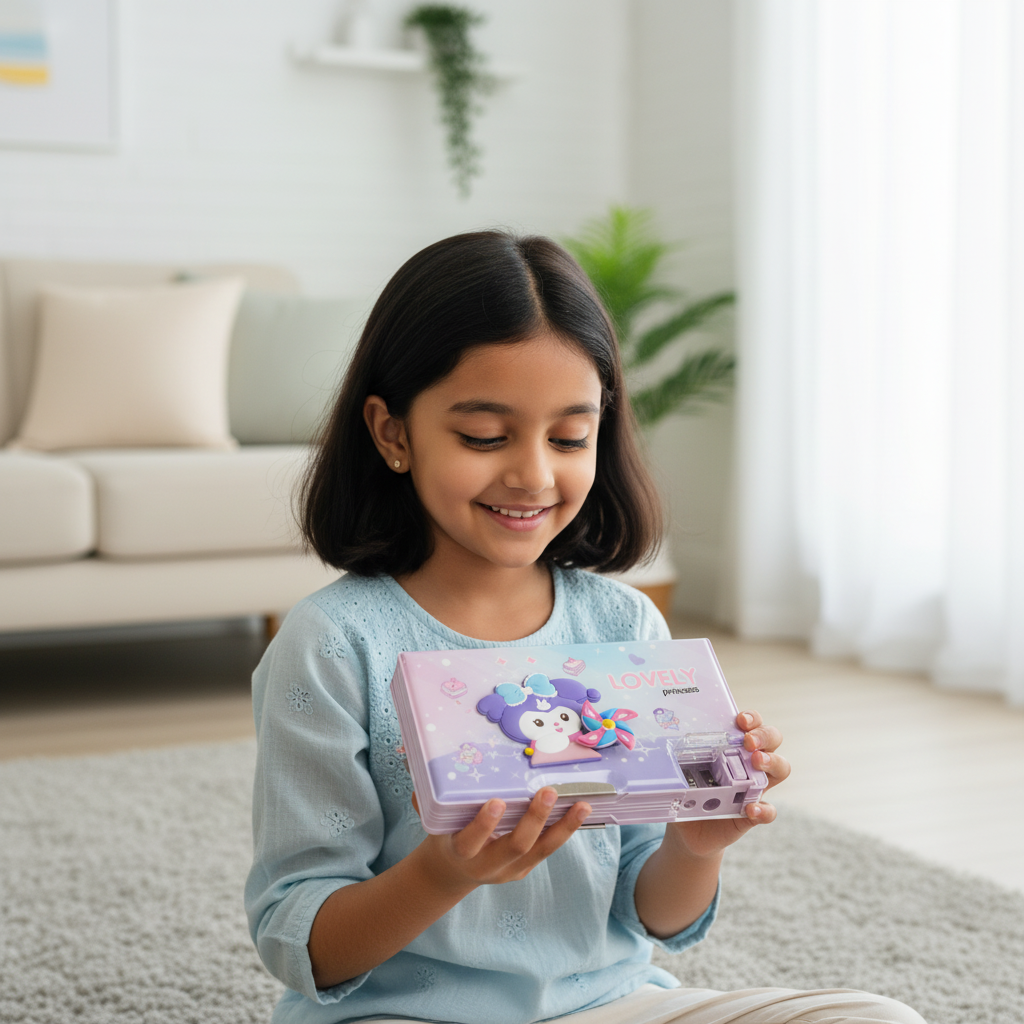 Nice Day Penguin Lock Pencil Box