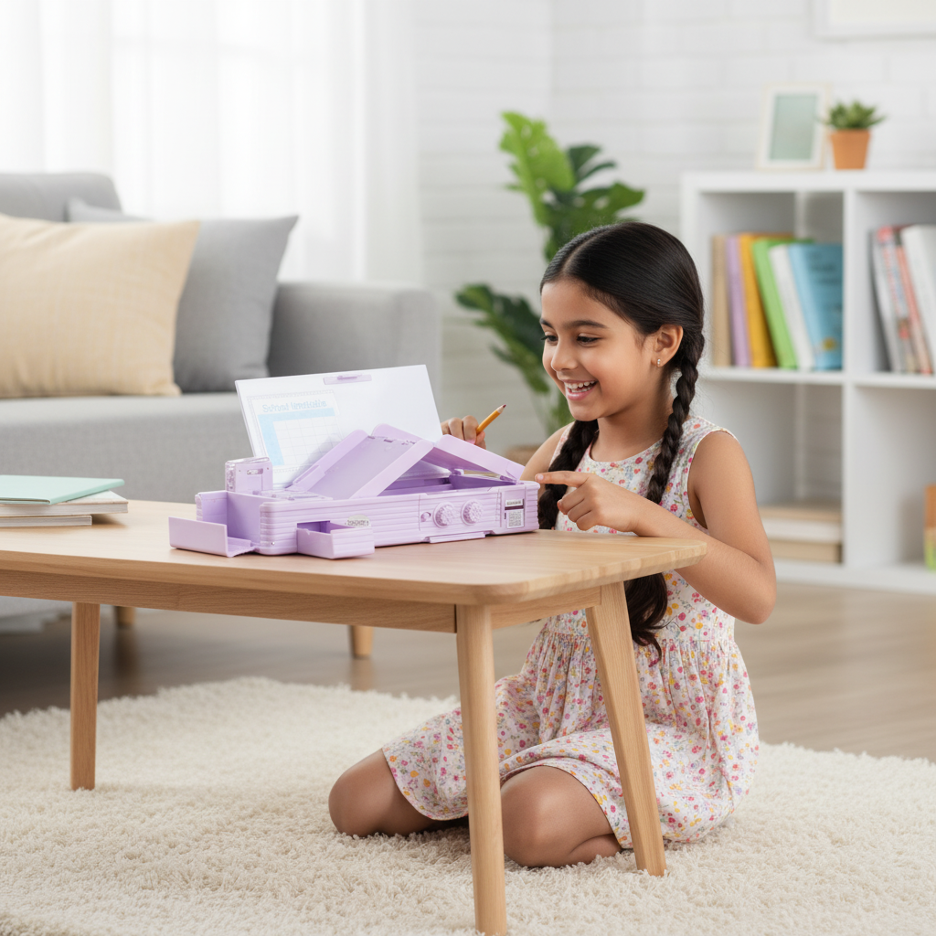 Cheerful Cat Study Lock Pencil Box
