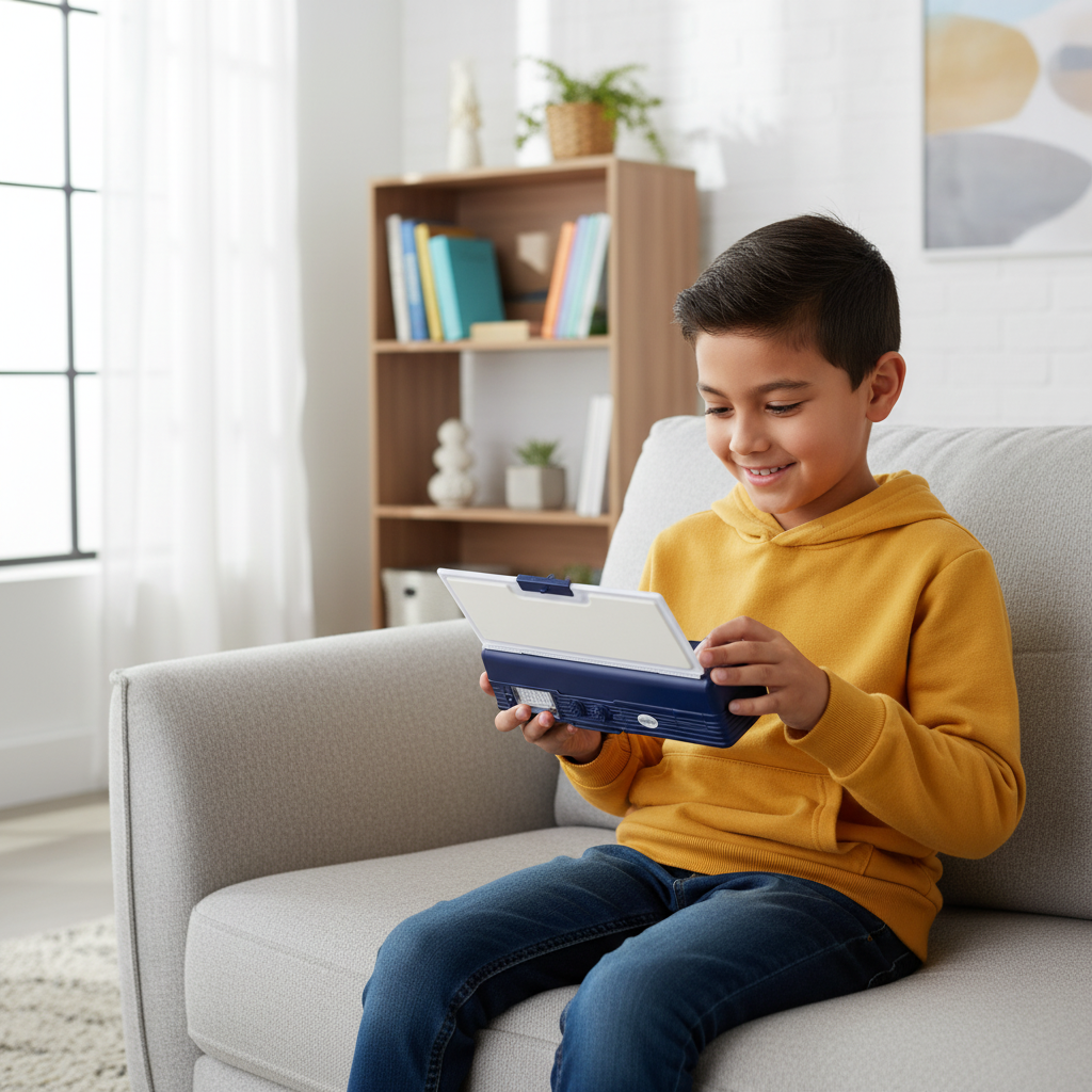 Smiley Dino Garden Lock Pencil Box