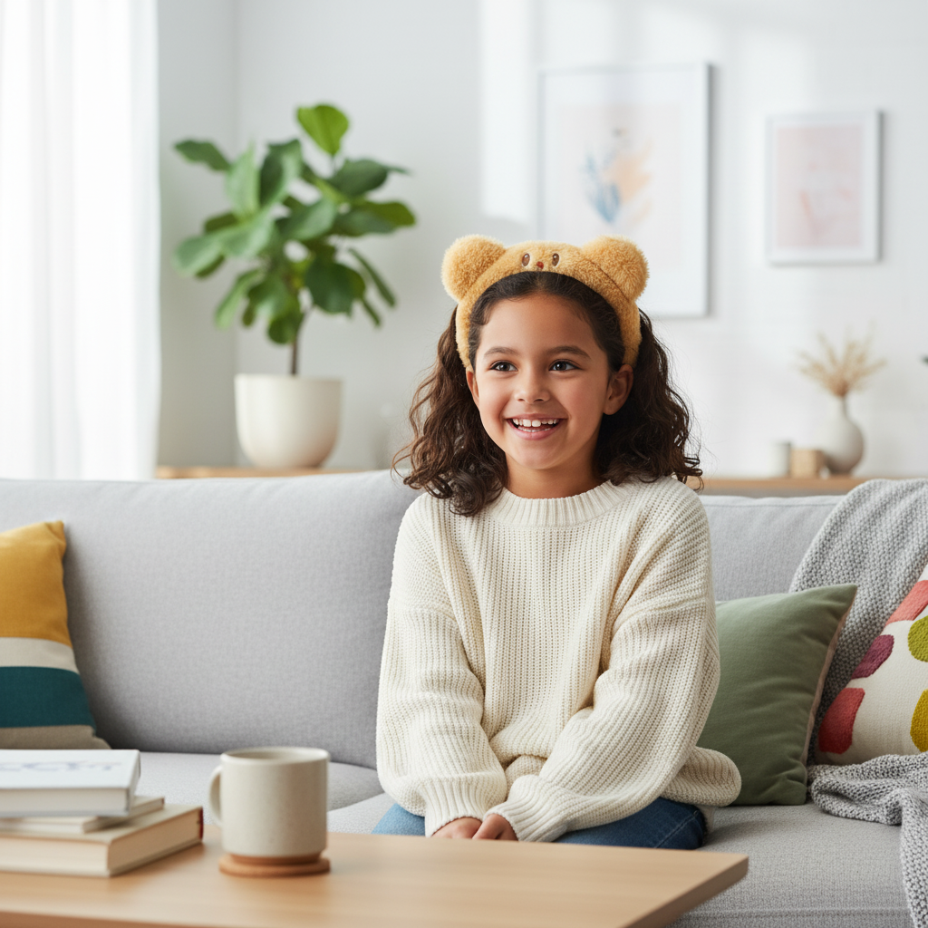 Plush Bear Ear Headband