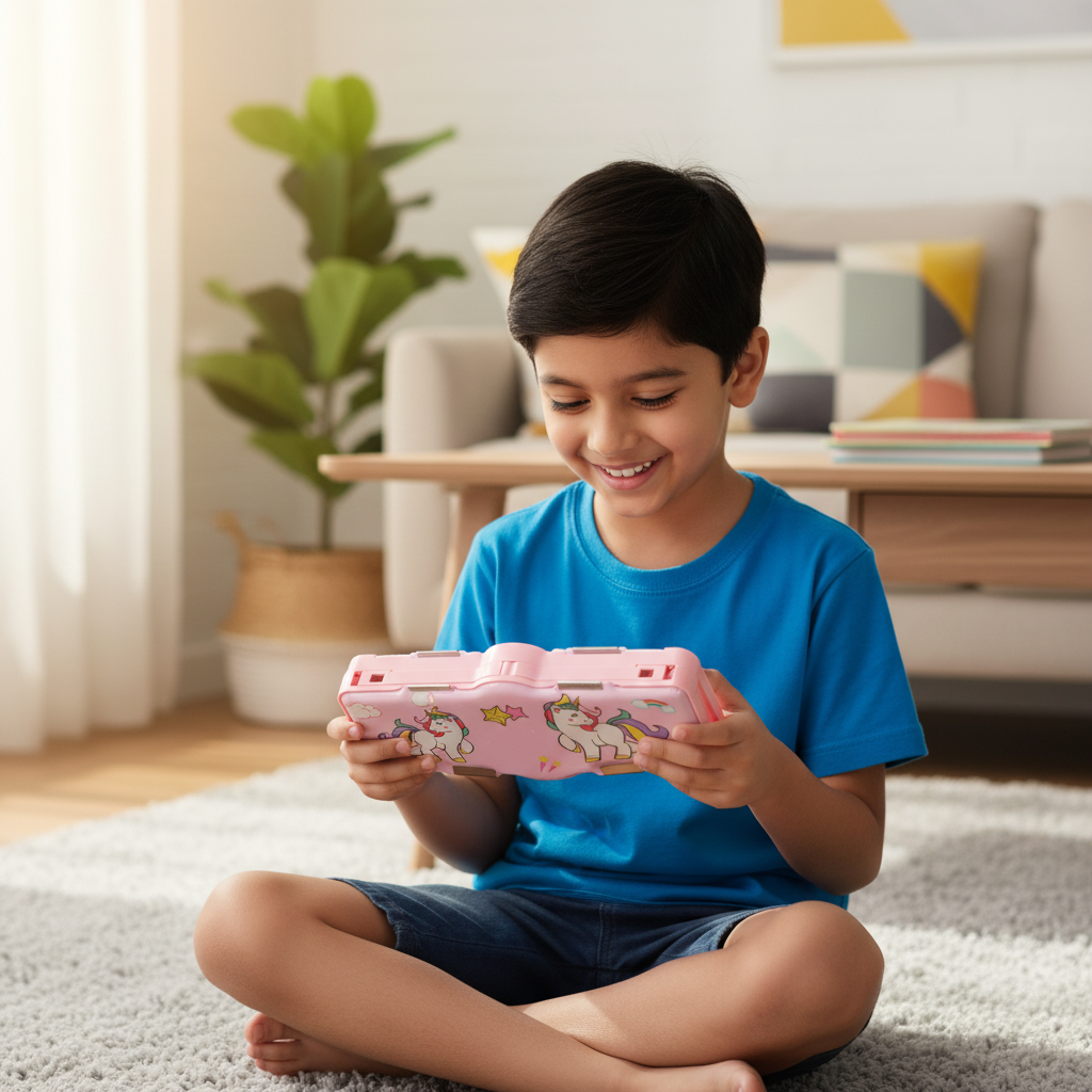 Space Mission Astronaut Lock Pencil Box