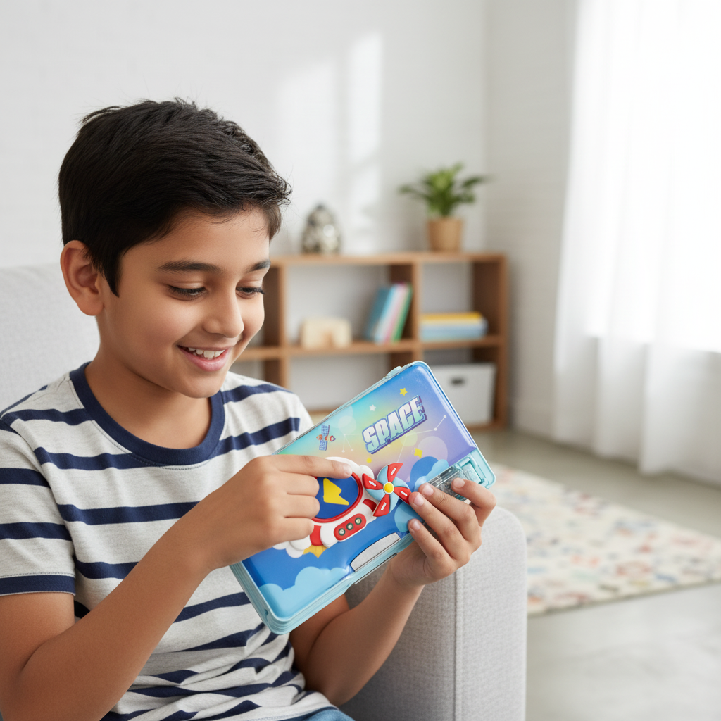 Nice Day Penguin Lock Pencil Box