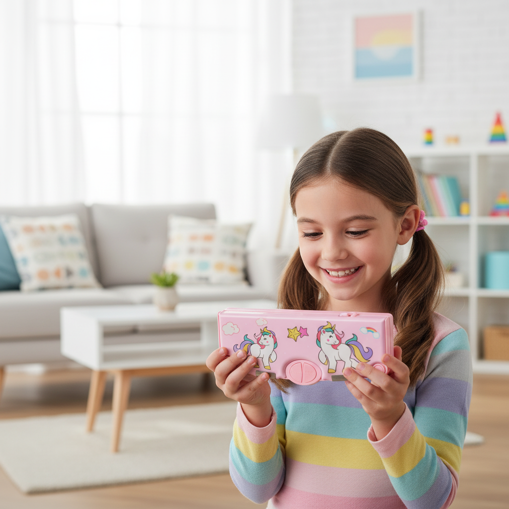 Space Mission Astronaut Lock Pencil Box