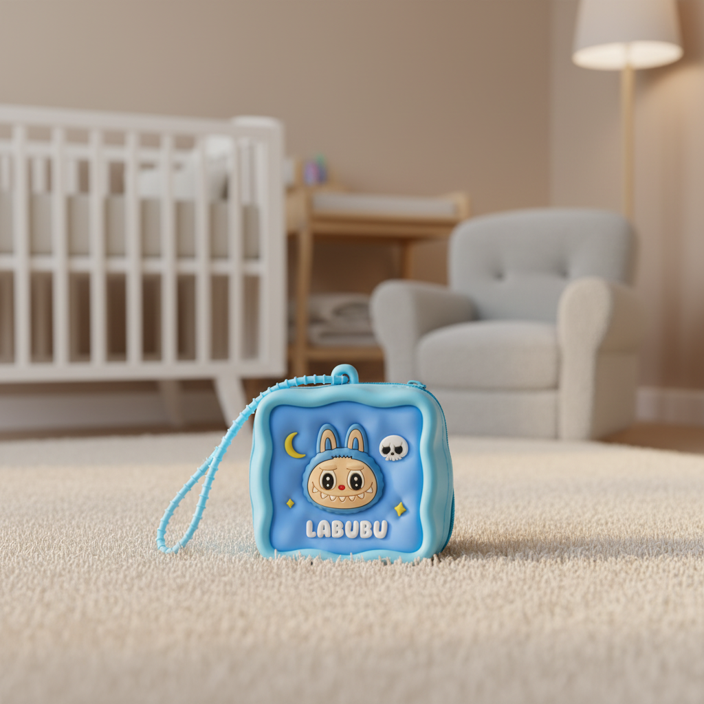 Labubu Silicone Square Coin Pouch