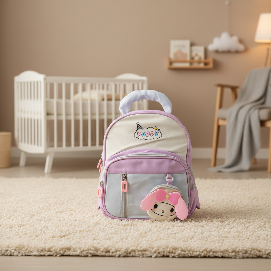 Lavender Puppy Toddler Backpack