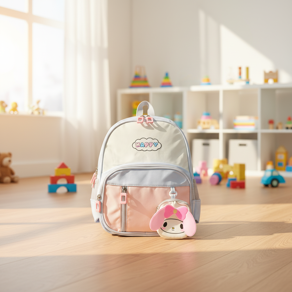 Lavender Puppy Toddler Backpack