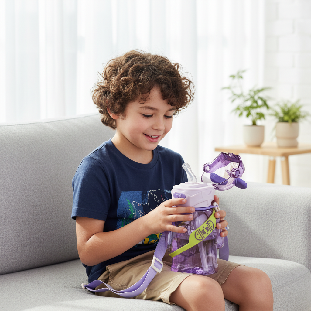 Robo Skater Bear Bottle – Cosmic Blue