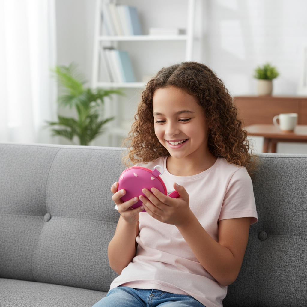 Round Kids Crossbody Charm Purse