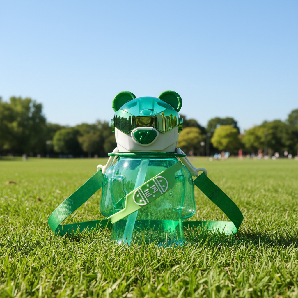 Robo Skater Bear Bottle – Cosmic Blue