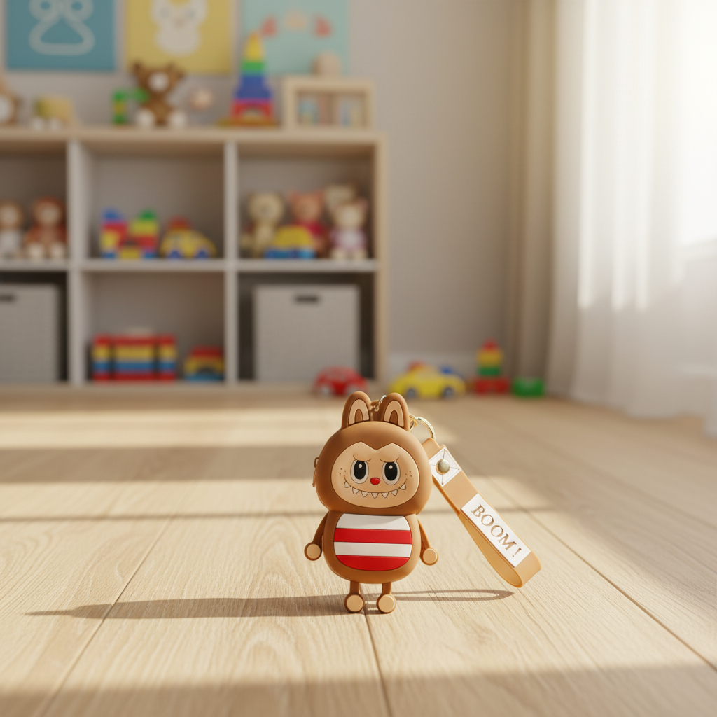 Labubu Character Silicone Coin Pouch