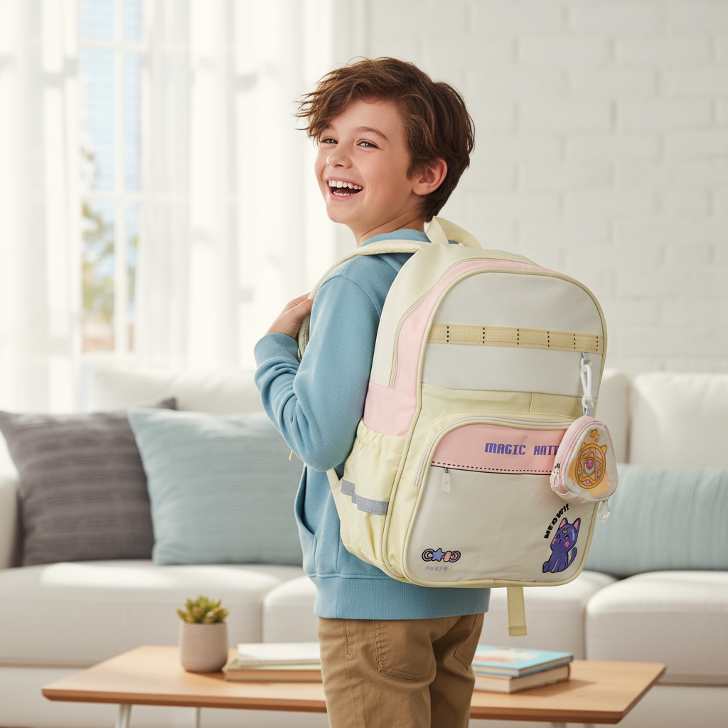 Magic Kitty Backpack with Charm Pouch