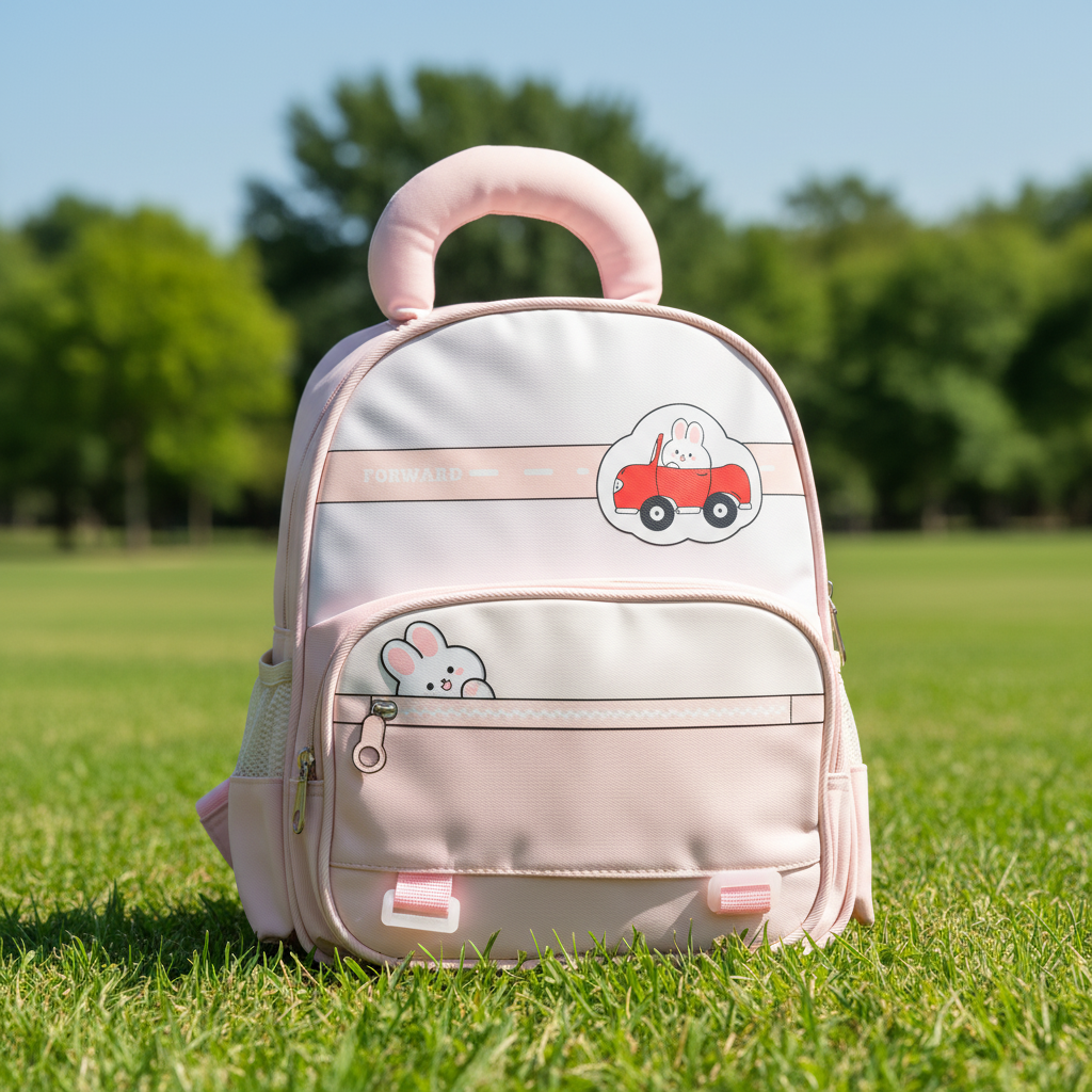 Forest Green Car Explorer Toddler Backpack