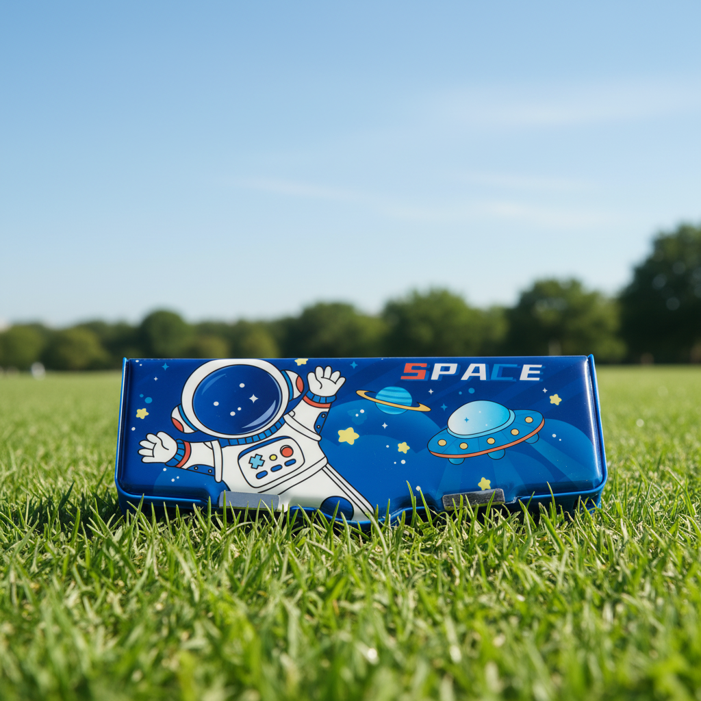 Space Mission Astronaut Lock Pencil Box