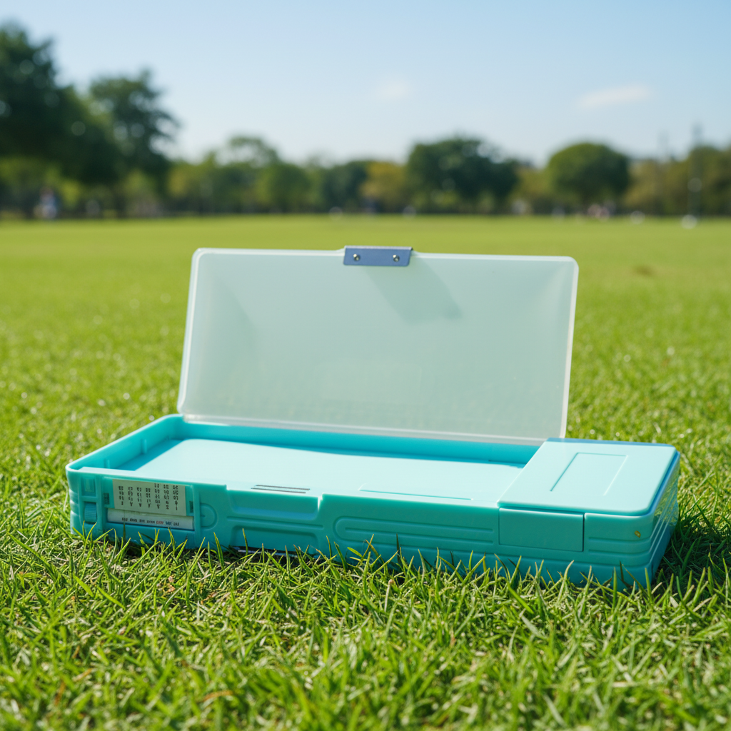 Smiley Dino Garden Lock Pencil Box