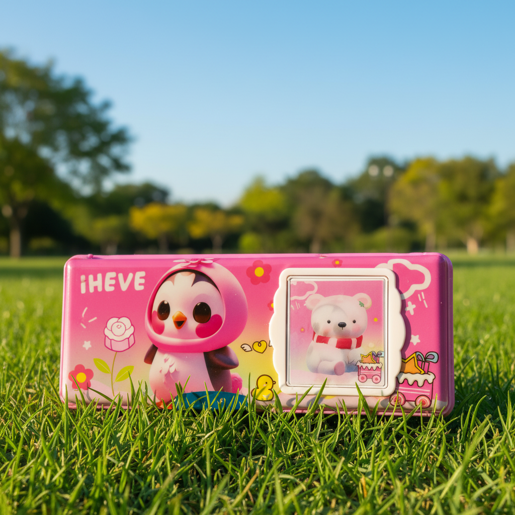 Love Friends Penguin Utility Pencil Box