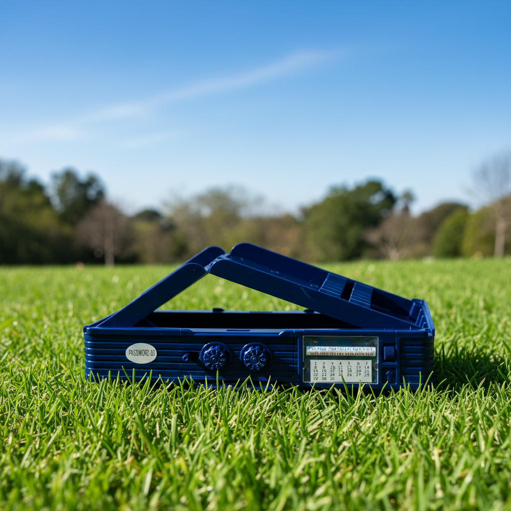 Smiley Dino Garden Lock Pencil Box
