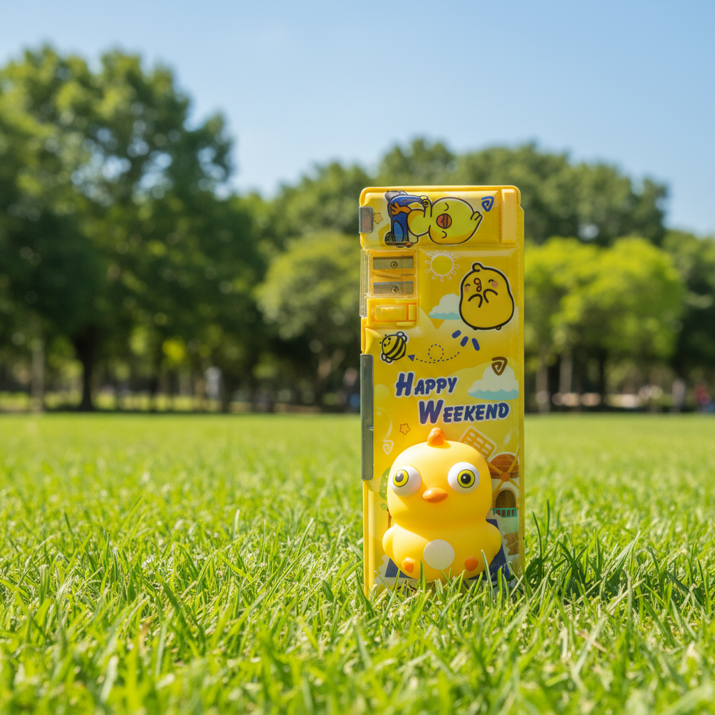 Happy Weekend Duck Utility Pencil Box