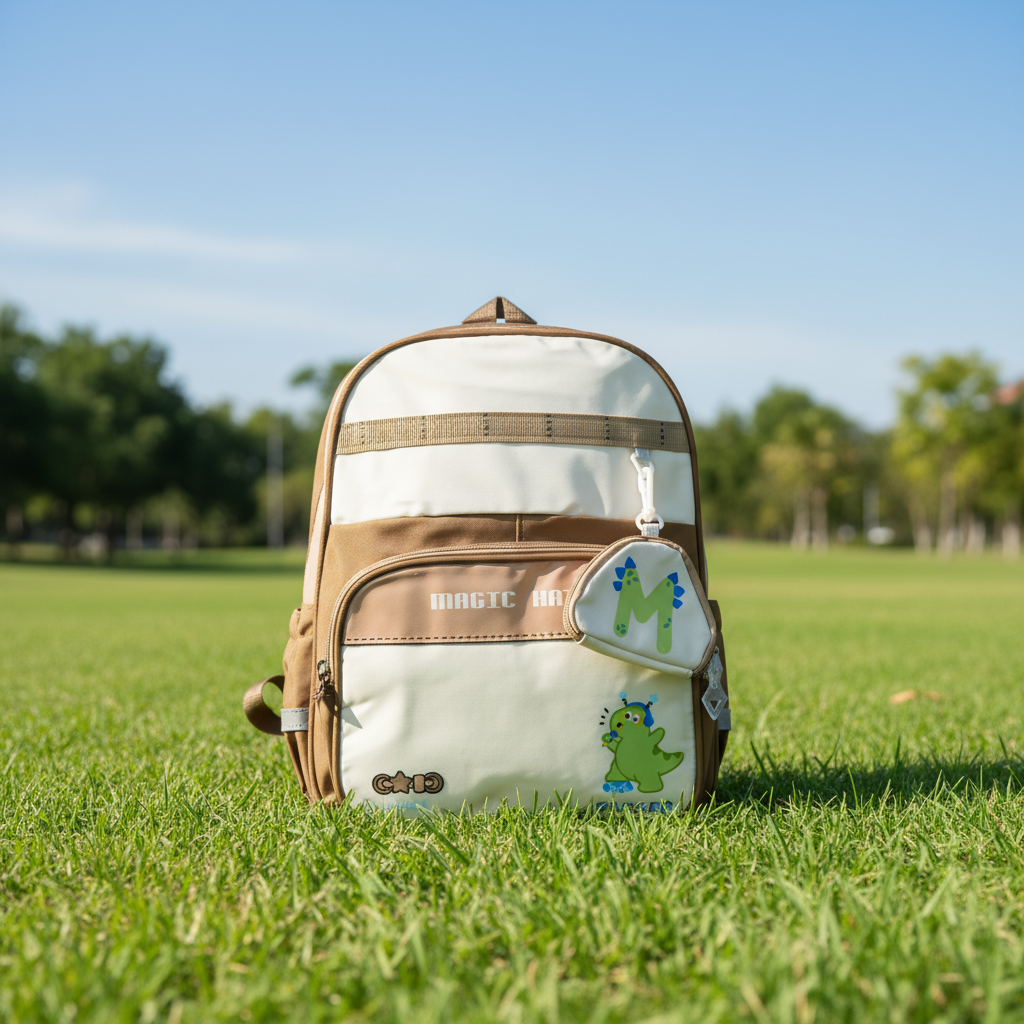 Brown Dino Singer Explorer Backpack