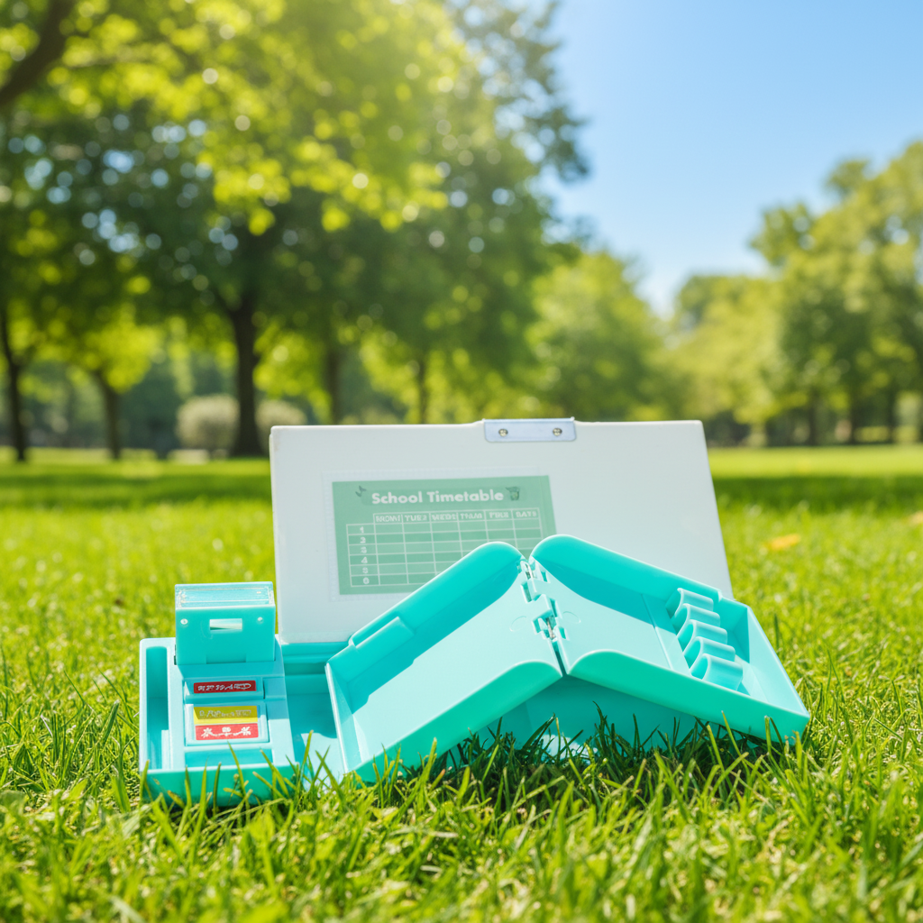 Smiley Dino Garden Lock Pencil Box