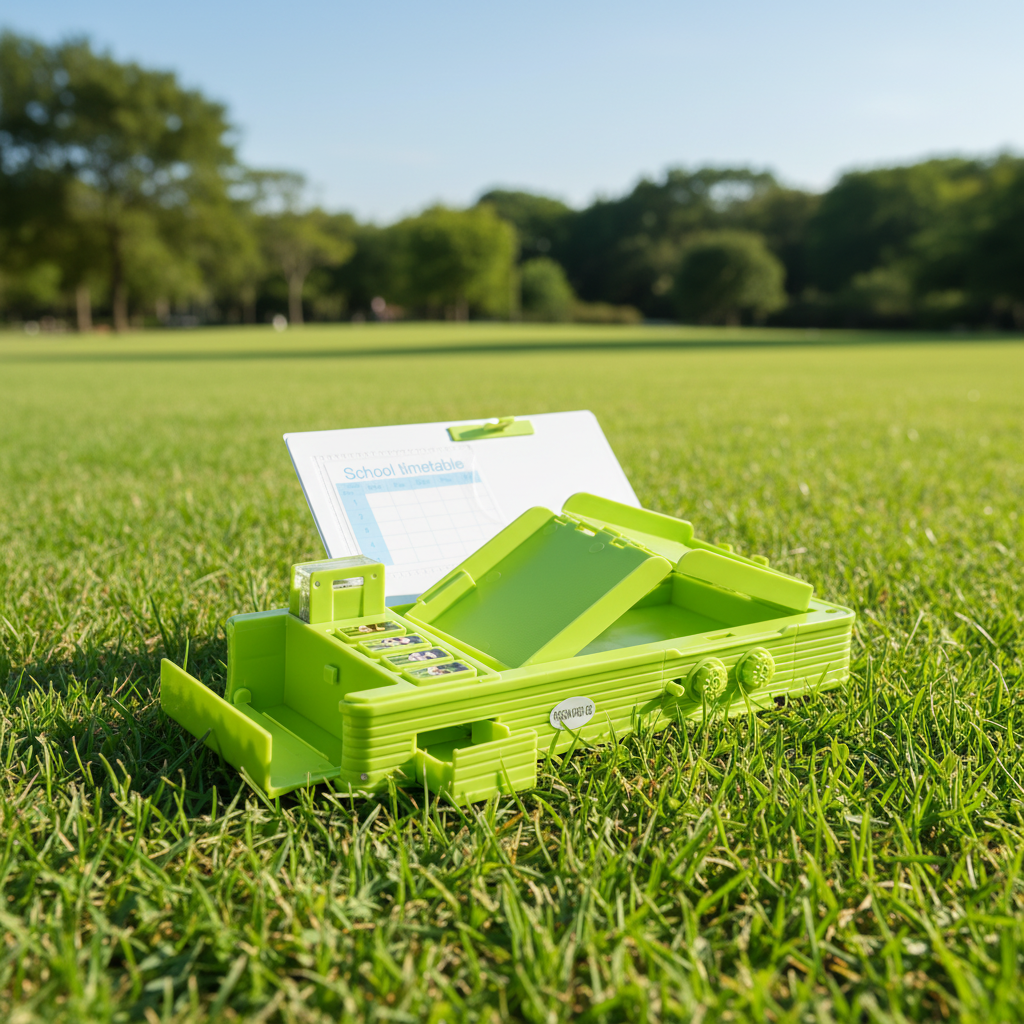 Smiley Dino Garden Lock Pencil Box