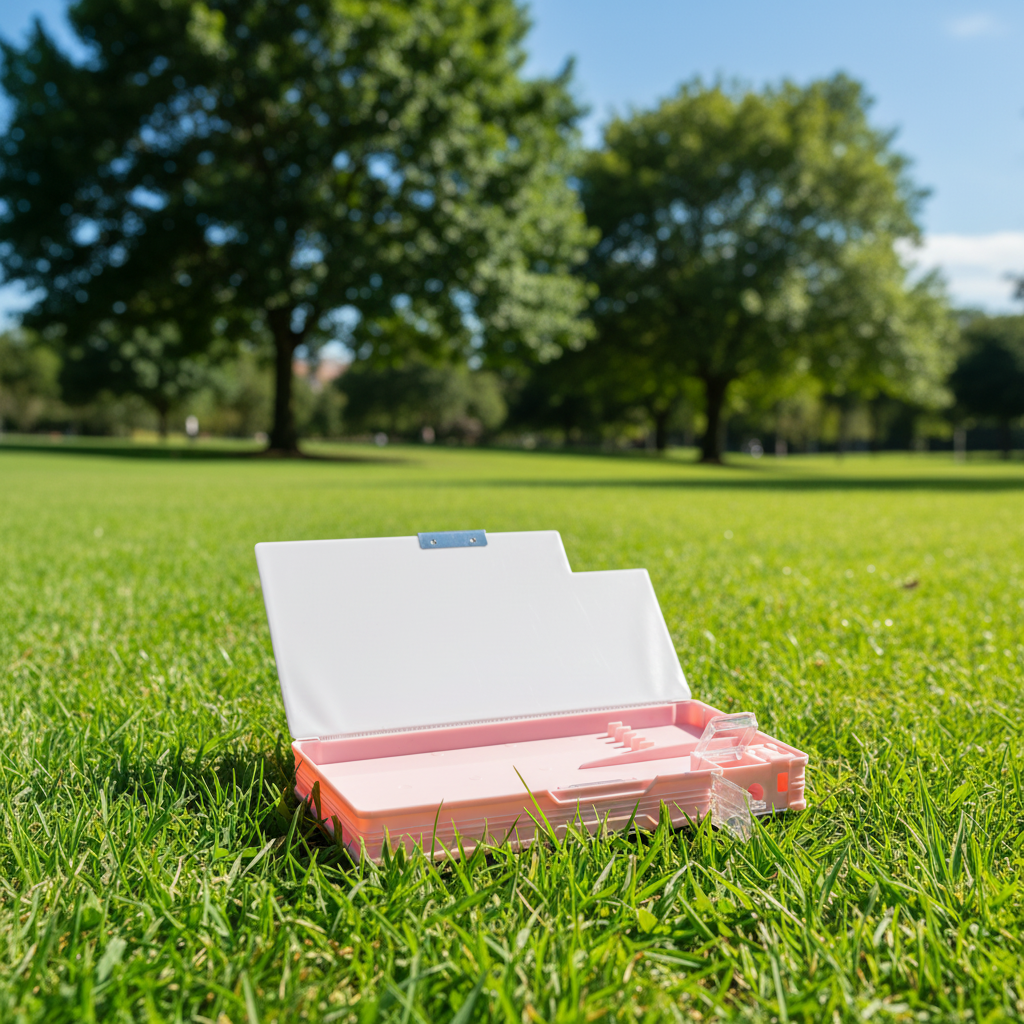 Nice Day Penguin Lock Pencil Box