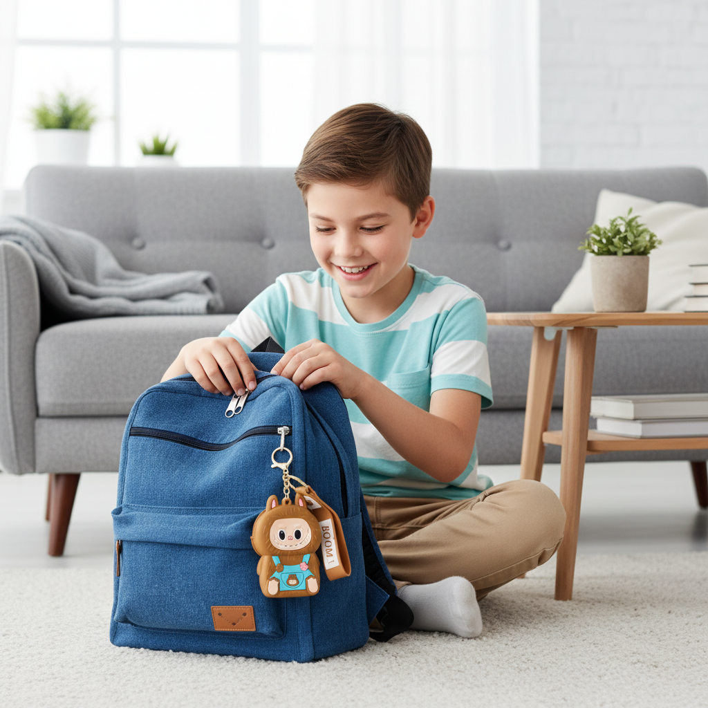 Labubu Overalls Silicone Coin Pouch