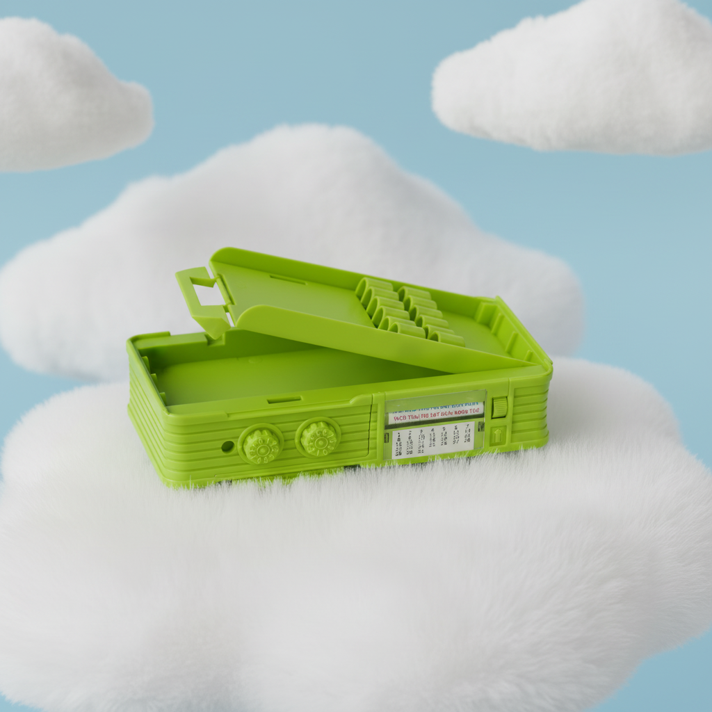 Smiley Dino Garden Lock Pencil Box