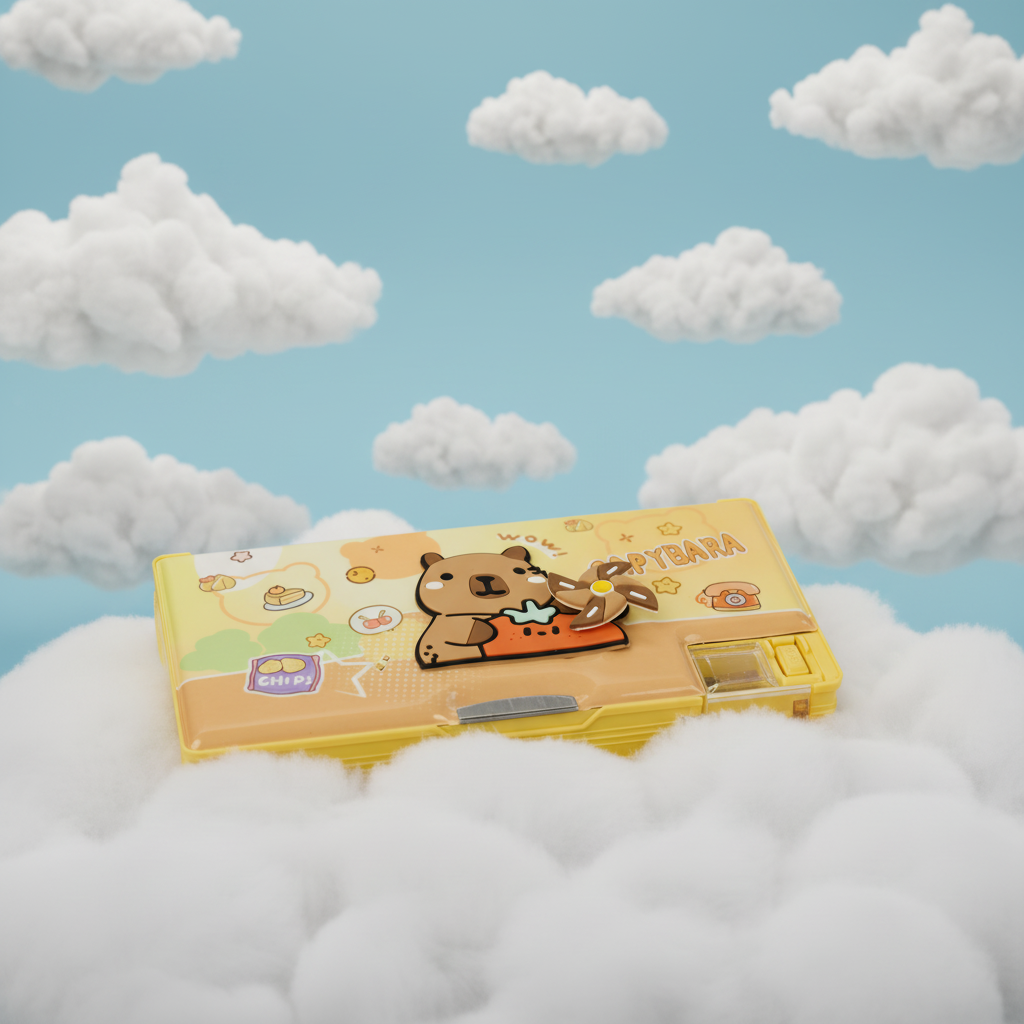 Nice Day Penguin Lock Pencil Box