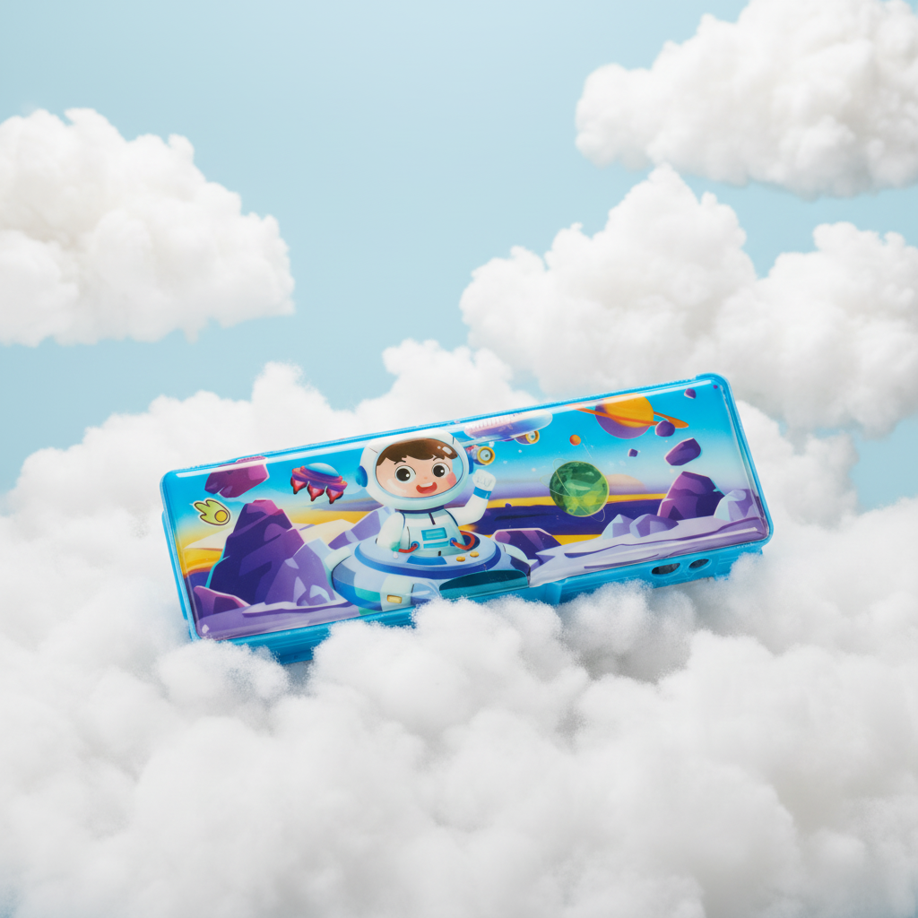 Space Kid Utility Pencil Box with Calculator