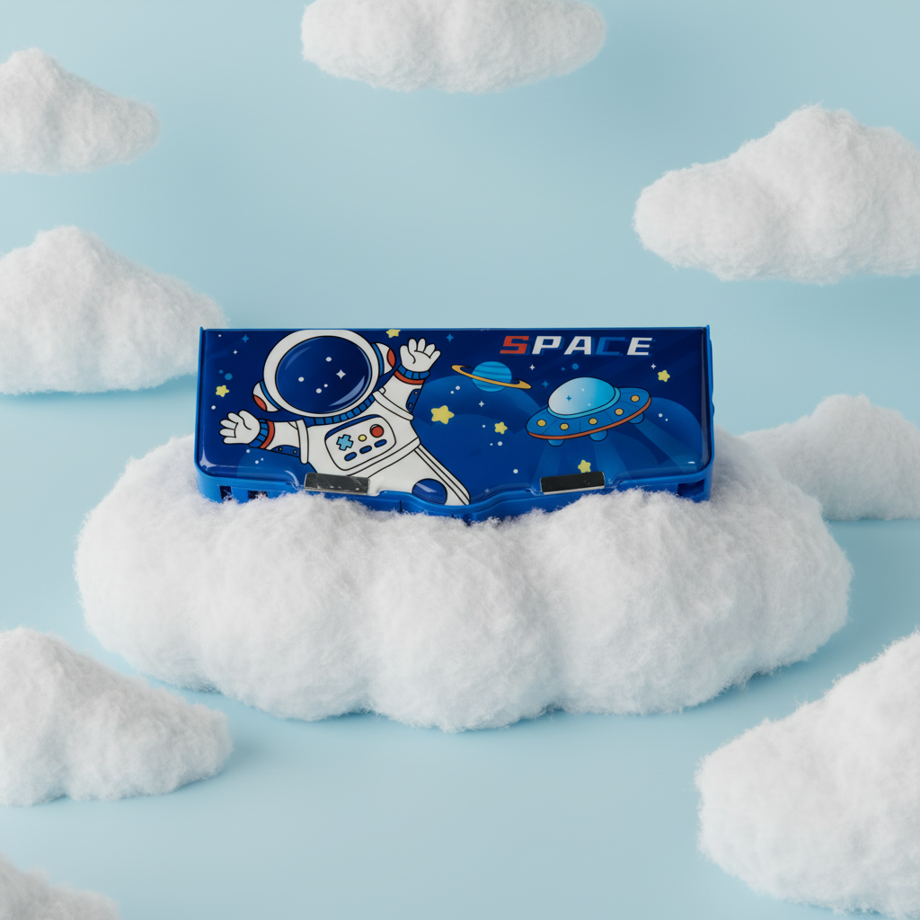 Space Mission Astronaut Lock Pencil Box