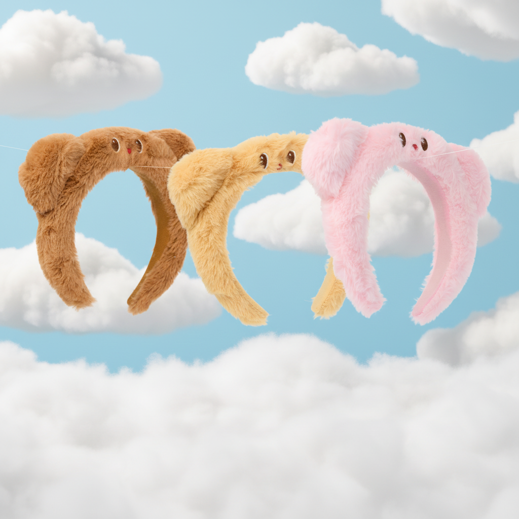 Plush Bear Ear Headband