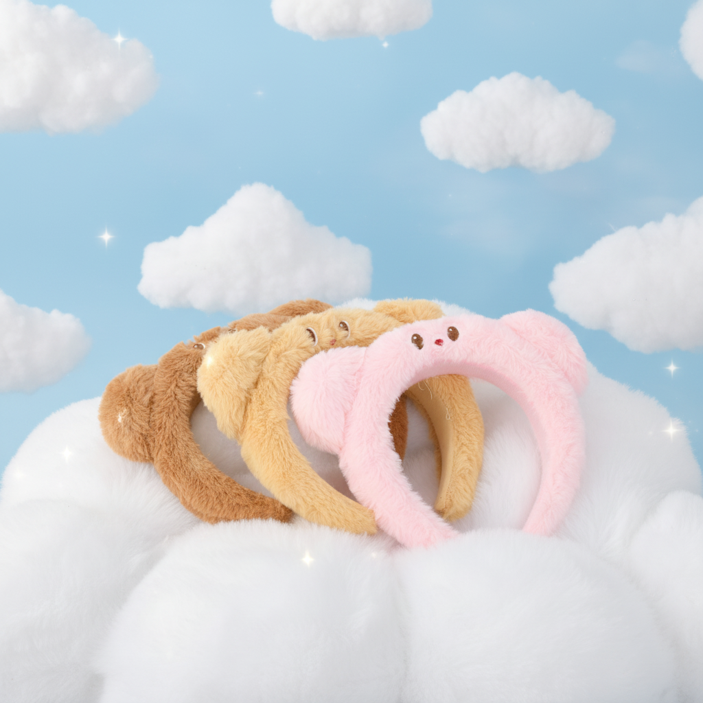 Plush Bear Ear Headband