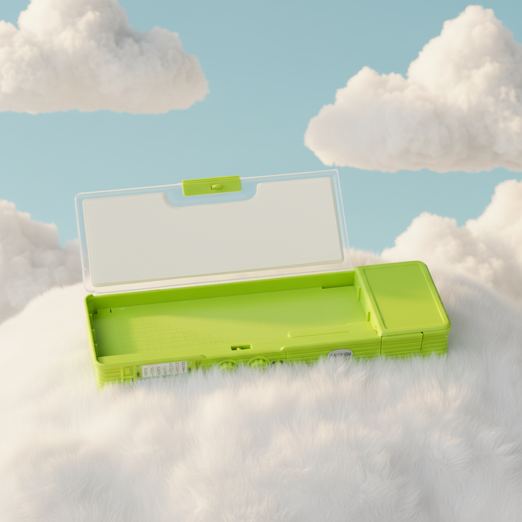 Smiley Dino Garden Lock Pencil Box