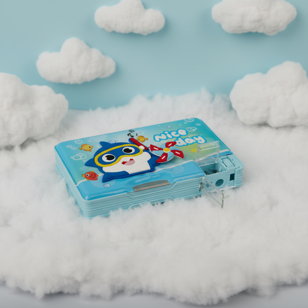 Nice Day Penguin Lock Pencil Box