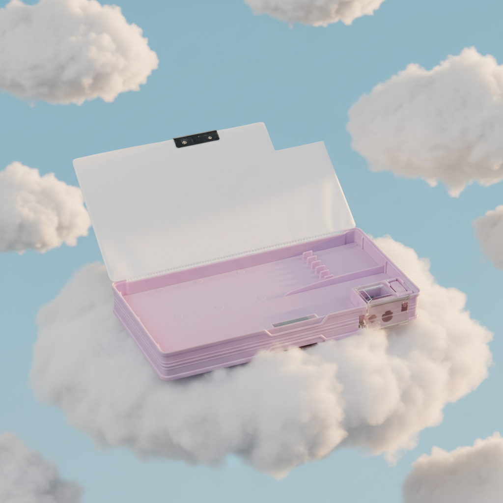 Nice Day Penguin Lock Pencil Box