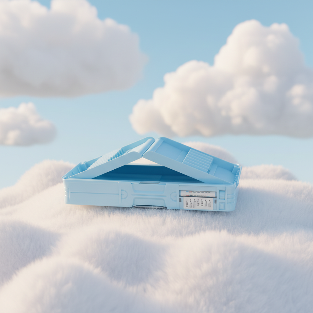 Cheerful Cat Study Lock Pencil Box