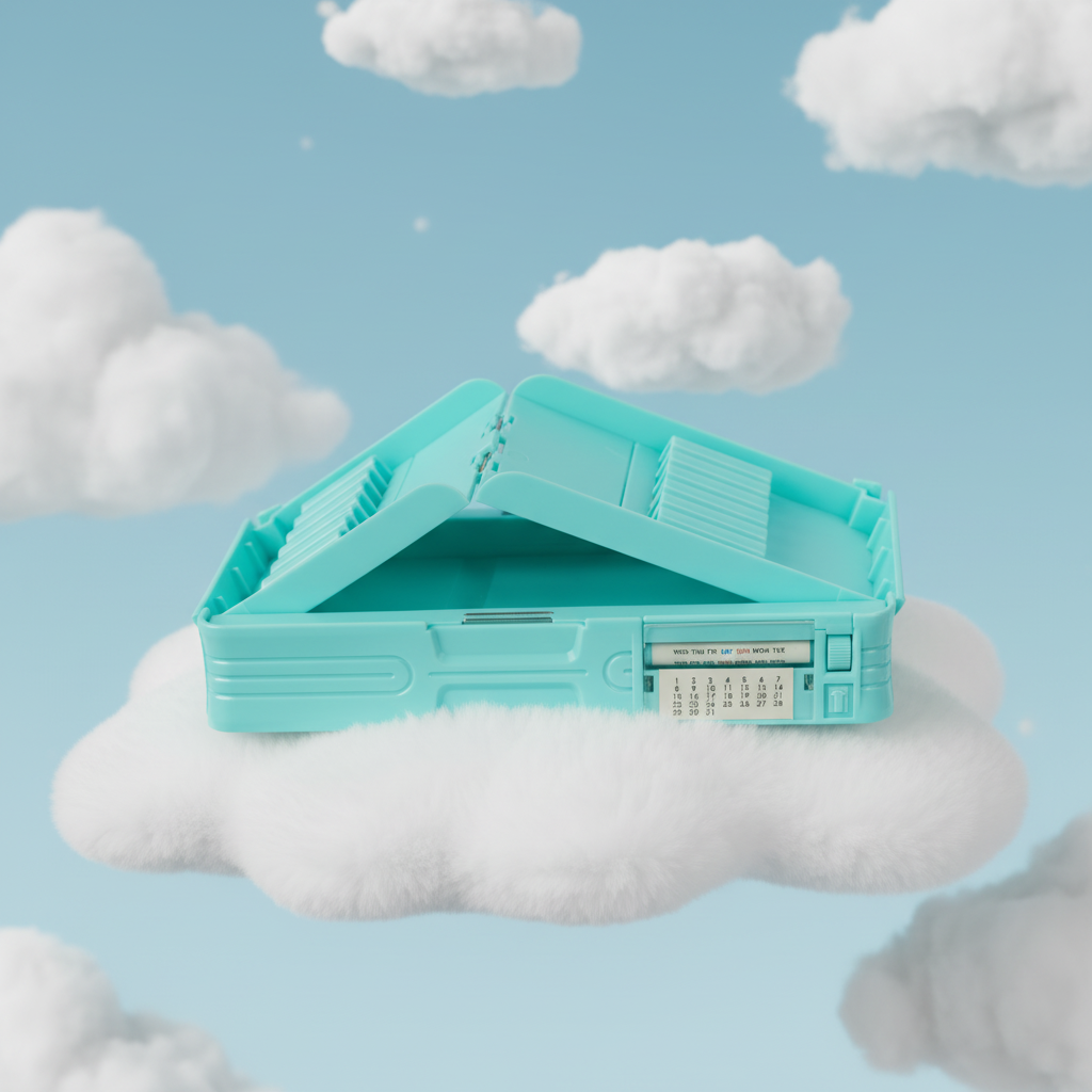 Smiley Dino Garden Lock Pencil Box