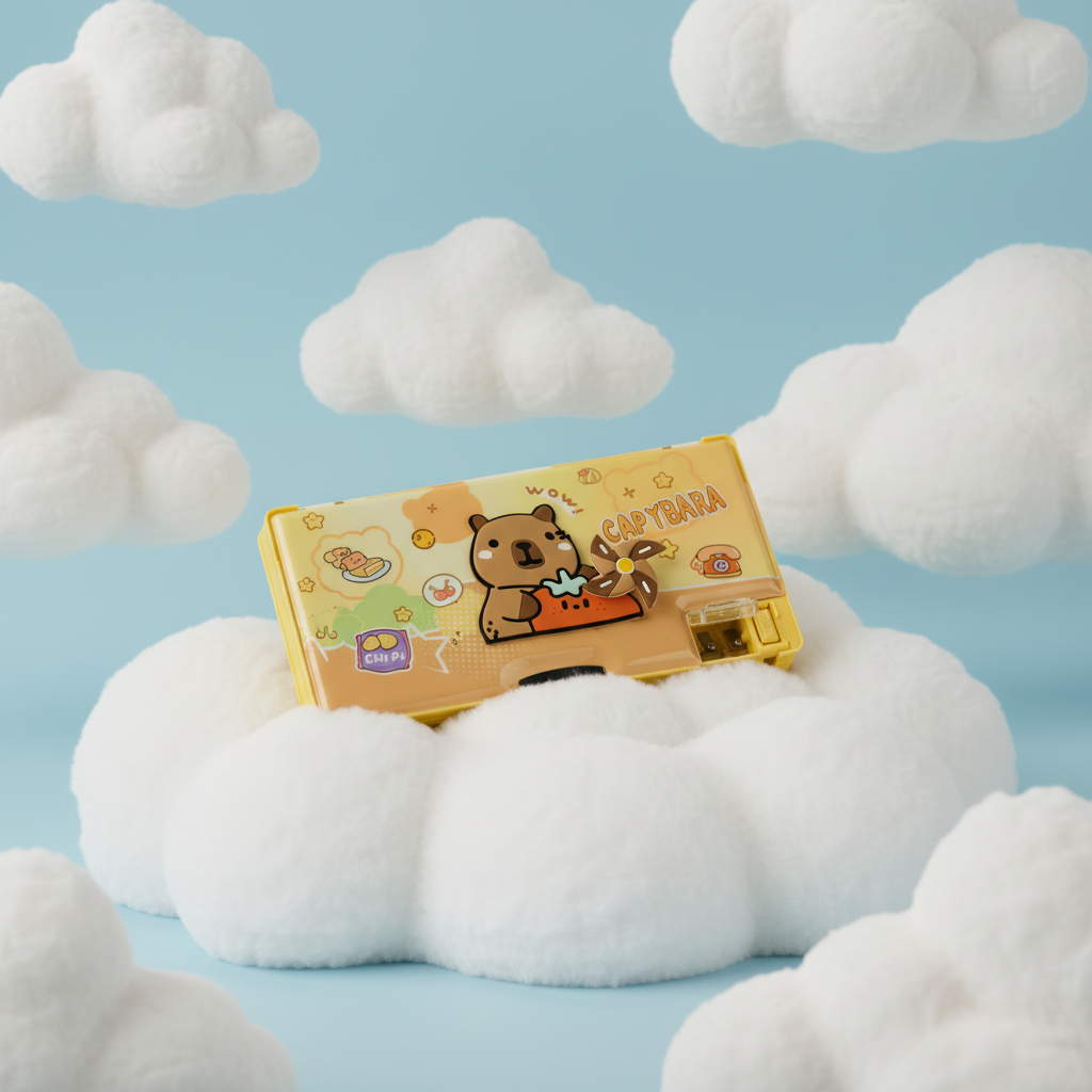 Nice Day Penguin Lock Pencil Box