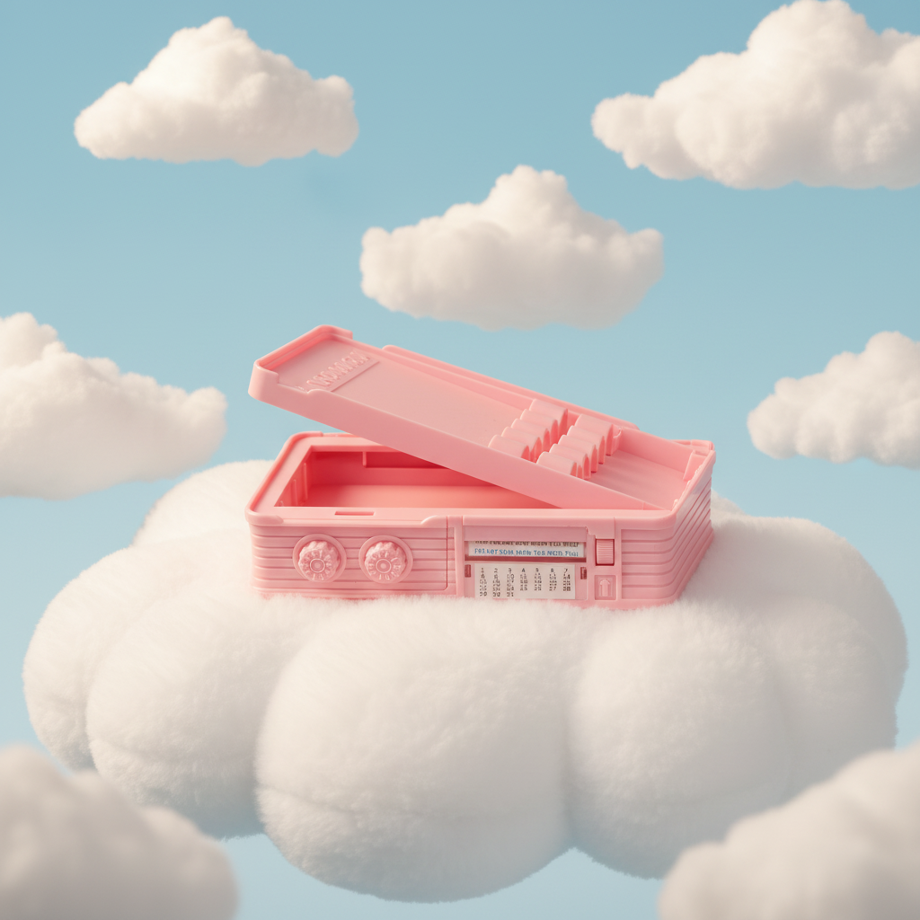 Smiley Dino Garden Lock Pencil Box