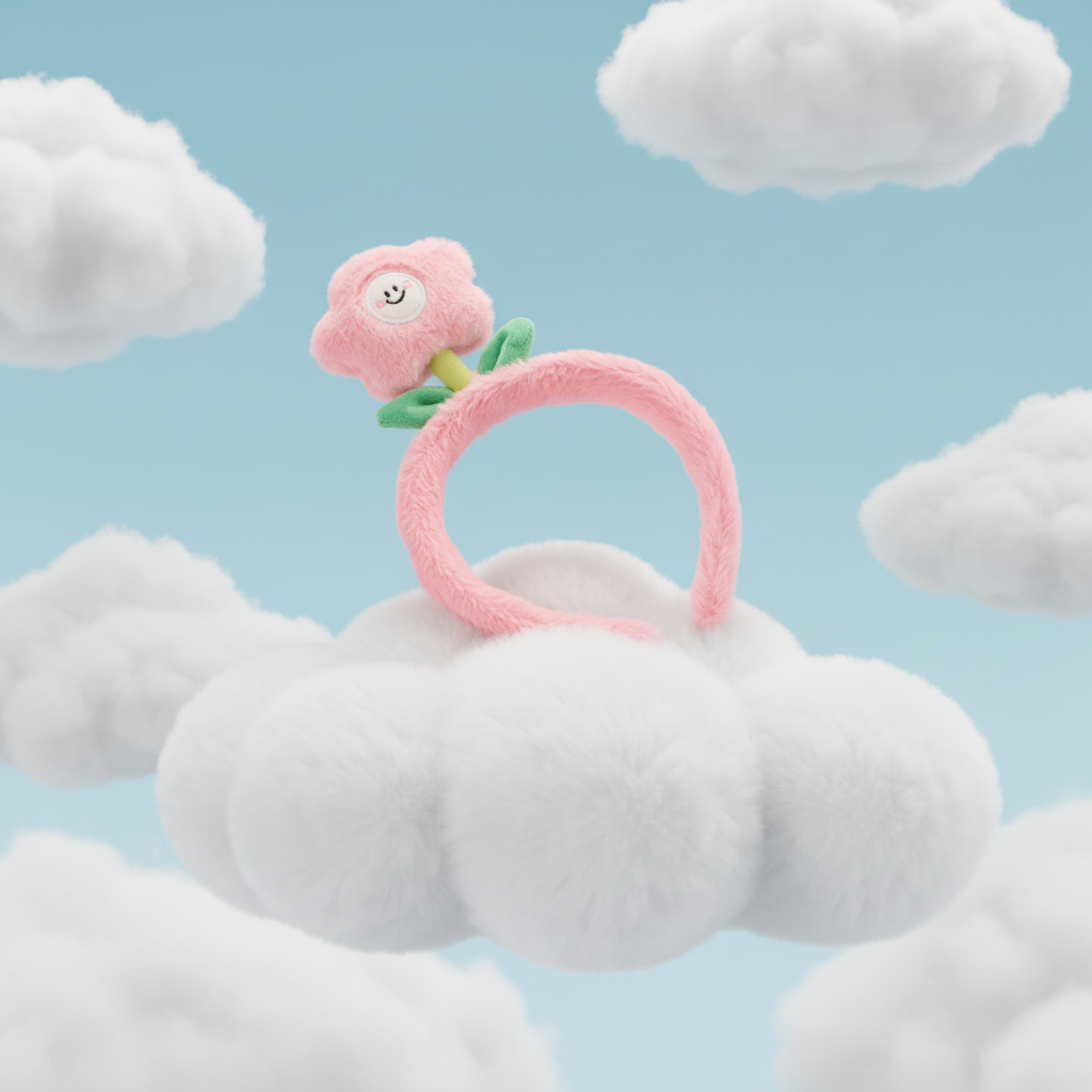 Plush Flower Headband