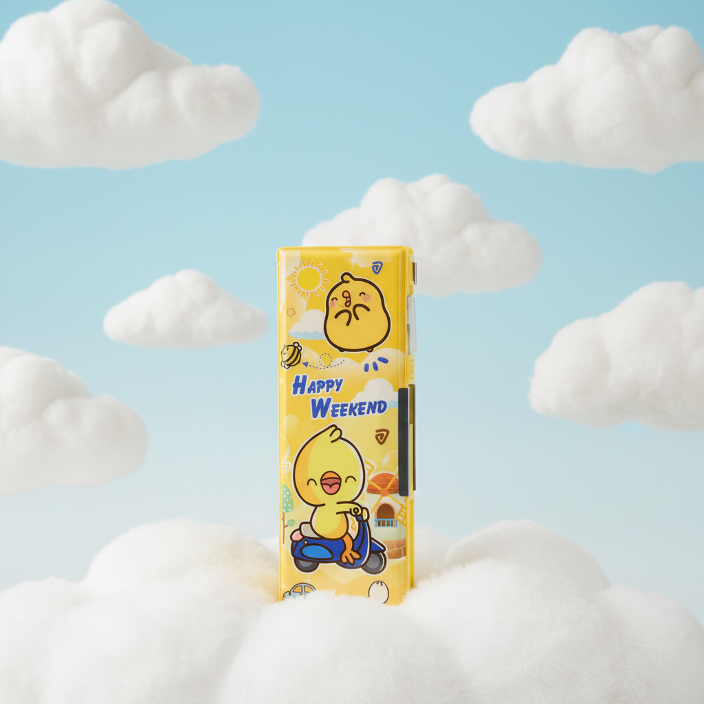 Happy Weekend Duck Utility Pencil Box