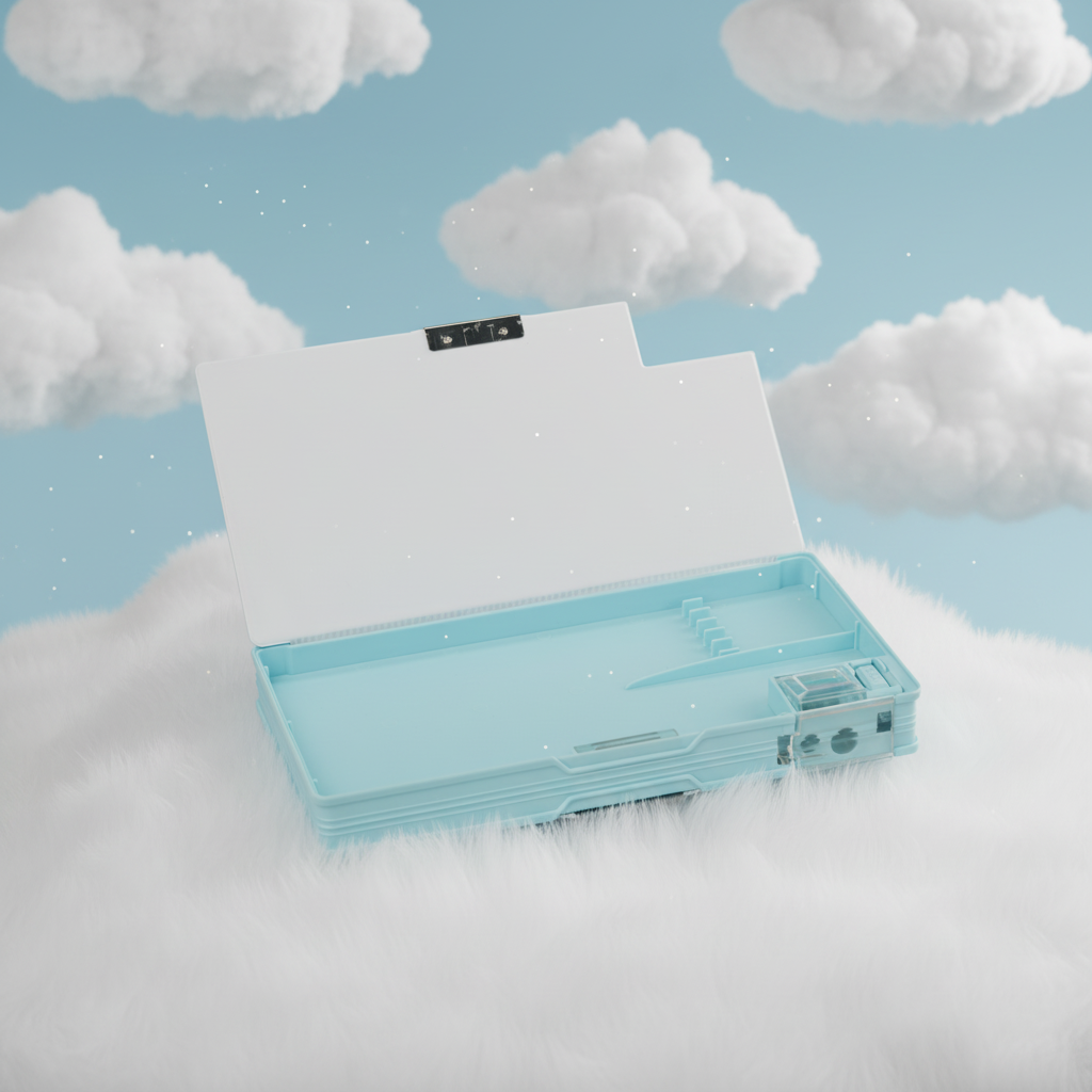 Nice Day Penguin Lock Pencil Box